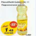 Allahindlus - Päevalilleõli Golden Oil