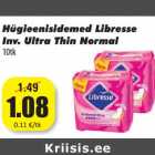 Allahindlus - Hügieenisidemed Libresse
Inv. Ultra Thin Normal
