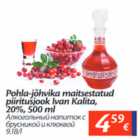 Allahindlus - Pohla-jõhvika maitsestatud piiritusjook Ivan Kalita, 20%, 500 ml