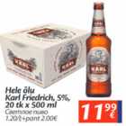 Hele õlu Karl Friedrich, 5%, 20 tk x 500 ml