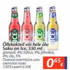Õllekokteil või hele õlu Saku on Ice, 330 ml