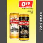 Õlu Krusovice, 50 cl
• Cerne, 3,8%
• Imperial, 5%