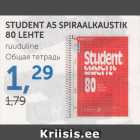 STUDENT A5 SPIRAALKAUSTIK 80 LEHTE