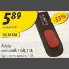 Allahindlus - Adata mälupulk 4GB