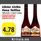 Магазин:Grossi,Скидка:Ликёр Liviko Vana Tallinn