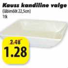 Allahindlus - Kauss kandiline valge