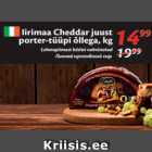 Iirimaa Cheddar juust porter-tüüpi õllega, kg