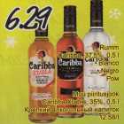 Allahindlus - Rumm Caribba, 37,5%, 0,5 l .Blanco .Negro  .Blanco .Negro. Muu piiritusjook Caribba Xtable, 35%, 0,5 l