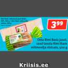 Allahindlus - Rimi Basic viilutatud juust Edam,
40%, 800 g + Rimi Basic mitmevilja
röstsai, 500 g