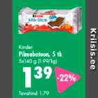 Kinder Piimabatoon, 5 tk