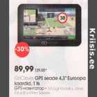 GоСlеvеr GPS seade 4,3" Еurоорa kaardid, 1 tk
