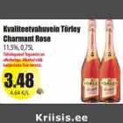 Allahindlus - Kvaliteetvahuvein Törley
Charmant Rose
11,5%, 0,75L