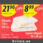 Allahindlus - Villatekk
150 x
200 cm Dreamland, 1 tk; Tepitud villapadi
50 x 60 cm