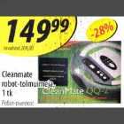 Cleanmate robot-tolmuimeja, 1tk