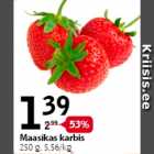 Магазин:Selver,Скидка:Клубника в коробке, 250 г