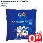 Allahindlus - Hapukoor Alma, 20%, 500 g
