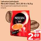 Lahustuv kohvijook
Nescafe Classic, 3in1

