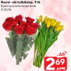 Roosi- või tulbikimp, 9 tk
