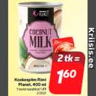 Kookospiim Rimi
Planet, 400 ml