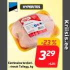 Eestimaine broileririnnak
Tallegg, kg