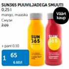 SUN365 PUUVILJADEGA SMUUTI 0,25 L