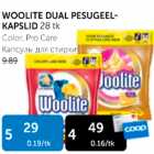 WOOLITE DUAL PESUGEELKAPSLID 28 tk