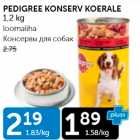 Allahindlus - PEDIGREE KONSERV KOERALE 1,2 KG