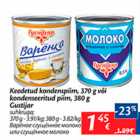 Магазин:Maxima,Скидка:Вареное сгущенное молоко или сгущенное молоко