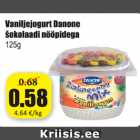 Allahindlus - Vaniljejogurt Danone šokolaadi nööpidega 125 g
