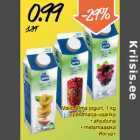 Allahindlus - Valio Alma jogurt, 1 kg
• põldmarja-vaarika
• ahjuõuna
• metsmaasika