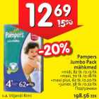 Mähkmed - Pampers Jumbo Pack mähkmed