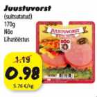 Juustuvorst (suitsutatud) 170g
