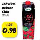 Jõhvikanektar Cido 30%, 1l