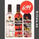 Rumm Caribba, 37,5%, 0,5 l .Blanco .Negro; Muu piiritusjook Caribba Xtabla, 35%, 0,5 l