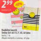 Ruuduline kaustik Smiley Girl või B & Y, A5, 40 lehte