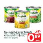 Allahindlus - Konserveeritud tooted Bonduelle


