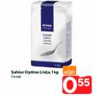 Allahindlus - Suhkur Optima Linija, 1 kg
