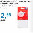 Allahindlus - GOLDEN LADY VELY LASTE VALGED SUKKPÜKSID 50 DEN