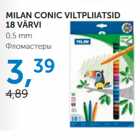 MILAN CONIC VILTPLIIATSID 18 VÄRVI