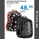 EXPLORE ERGONOOMILINE SELJAKOTT 2IN1