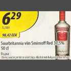 Alkohol - Suurbritannia viin Smirnoff Red