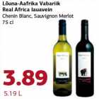 Lõuna-Aafrika Vabariik Real Africa lauavein Chenin Blanc, Sauvignon Merlot 75 cl