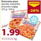 Магазин:Comarket,Скидка:Пицца Ristorante специальные, моцарелла прошутто ветчина 325 г / 320 г