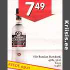 Viin Russian Standard 40%, 50 cl