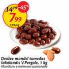 Allahindlus - Dražee mandel tumedas šokolaadis V.Pergale, 1 kg