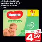 Allahindlus - Niisked salvrätikud
Huggies, 4 pk x 56 tk*
