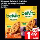 Allahindlus - Küpsised Belvita, 6 tk x 50 g

