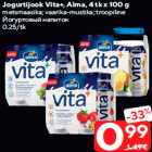 Allahindlus - Jogurtijook Vita+, Alma, 4 tk x 100 g

