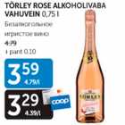 TÖRLEY ROSE ALKOHOLIVABA VAHUVEIN 0,75 L