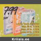 Mähkmed - Loving Tuoch mähkmed .Midi, 56 tk, 0,14/tk .Maxi, 50 tk, 0,16/tk .Junior, 44 tk, 0,18/tk